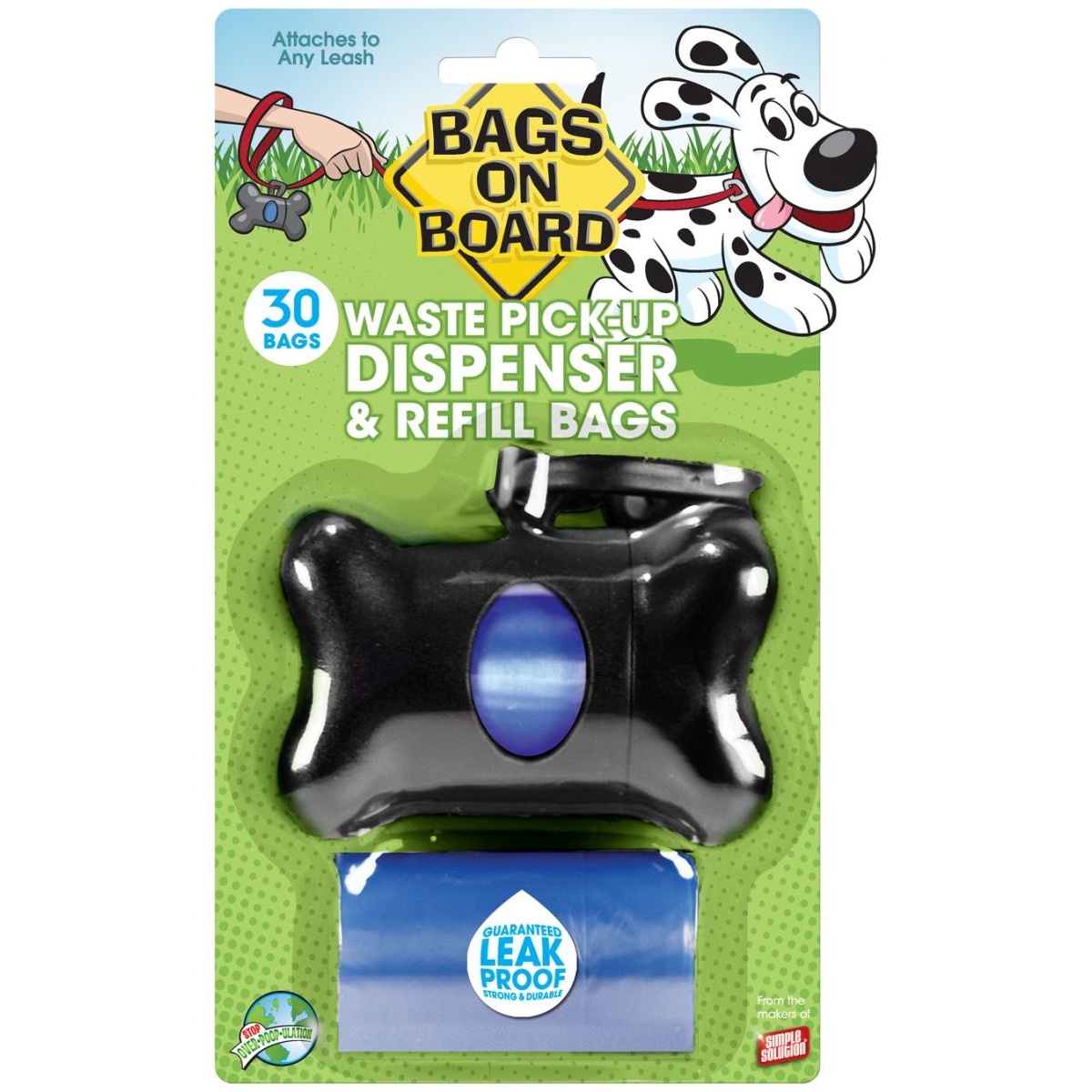 Bags on Board melns maisiņu turētājs un maisiņi 2x15N - Produkta attēls