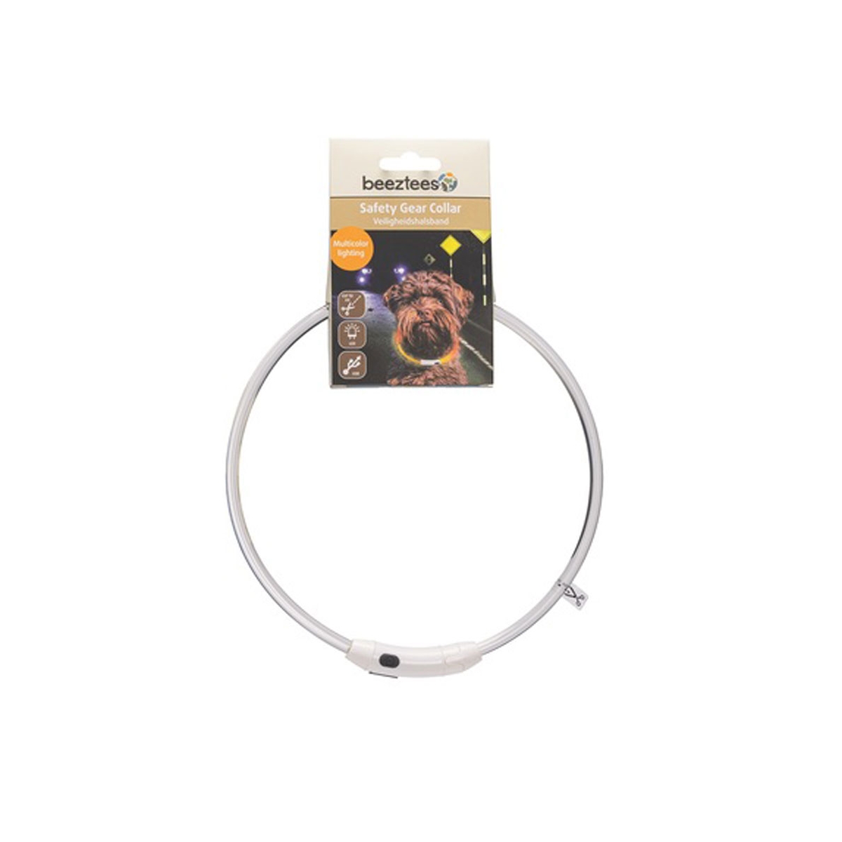 BEEZTEES Dogini Led + USB kakla siksna, 65 cm x10 mm, multi - Produkta attēls 1