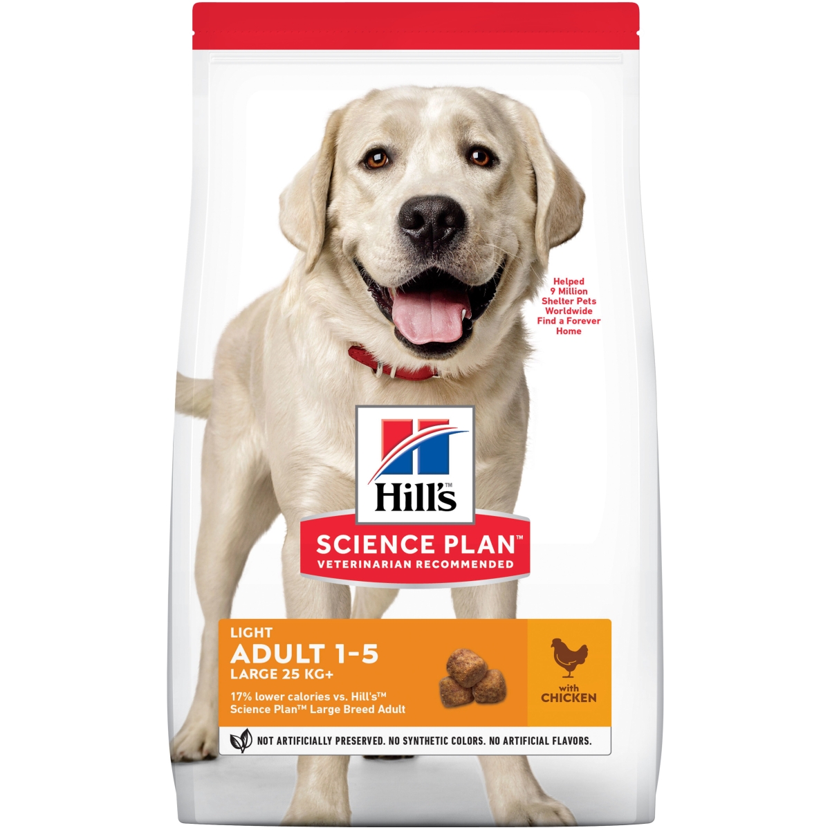 Hills Light LB sausā barība suņiem ar vistu, 12kg - Produkta attēls