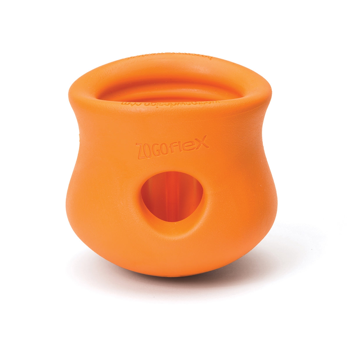 WEST PAW Toppl gumijas rotaļlieta suņiem L, oranža, 9cm - Produkta attēls
