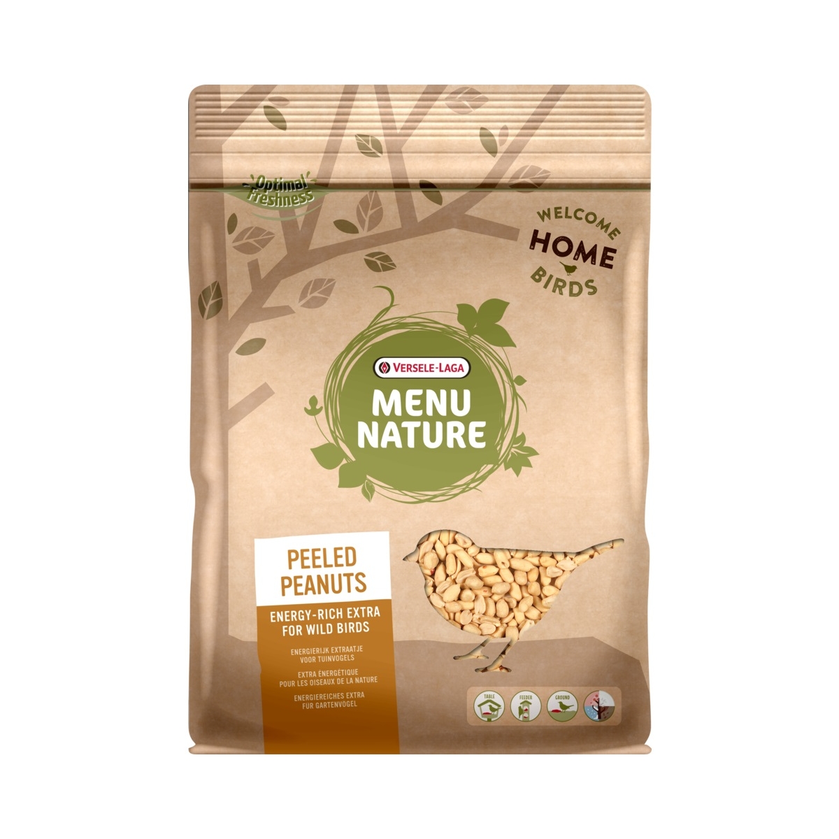 Versele-Laga Peeled Peanuts barība putniem, 1 kg - Produkta attēls