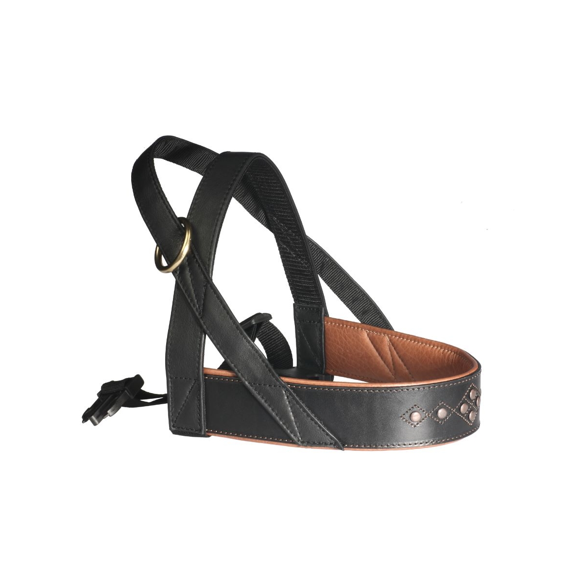 Petfirst ādas siksnas, 100 cm, melnas/brūnas - Produkta attēls