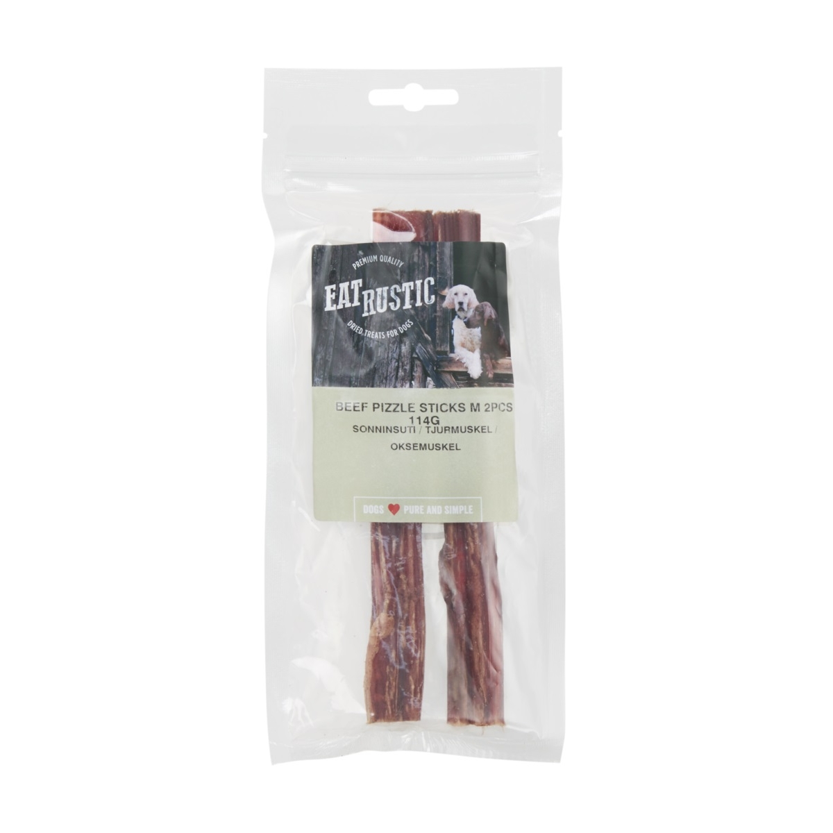 EAT RUSTIC Buļļa penis, dabīgs gardums suņiem, M, 2gb - Produkta attēls
