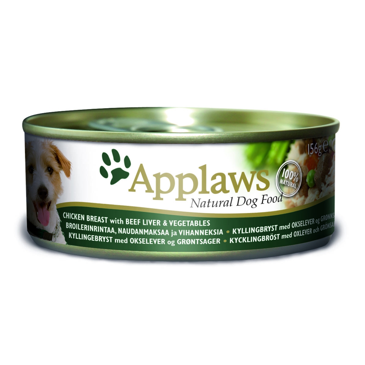 Applaws konservi suņiem ar vistu, liellopu, dārzeņiem, 156 g - Produkta attēls