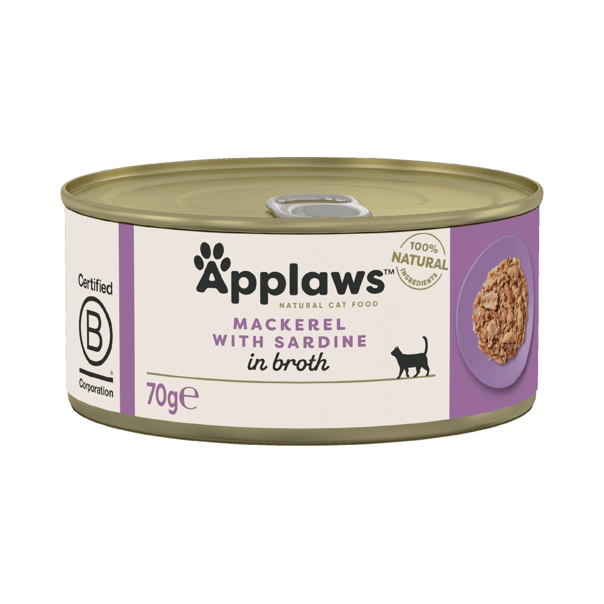 APPLAWS mitrā barība kaķiem, sardīnes/skumbrija, 70 g - Produkta attēls 1