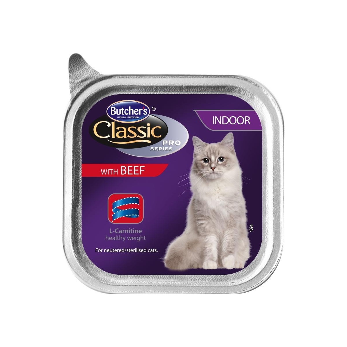 Butchers Pro Indoor liellopu gaļas konservi kaķiem, 100 g - Produkta attēls