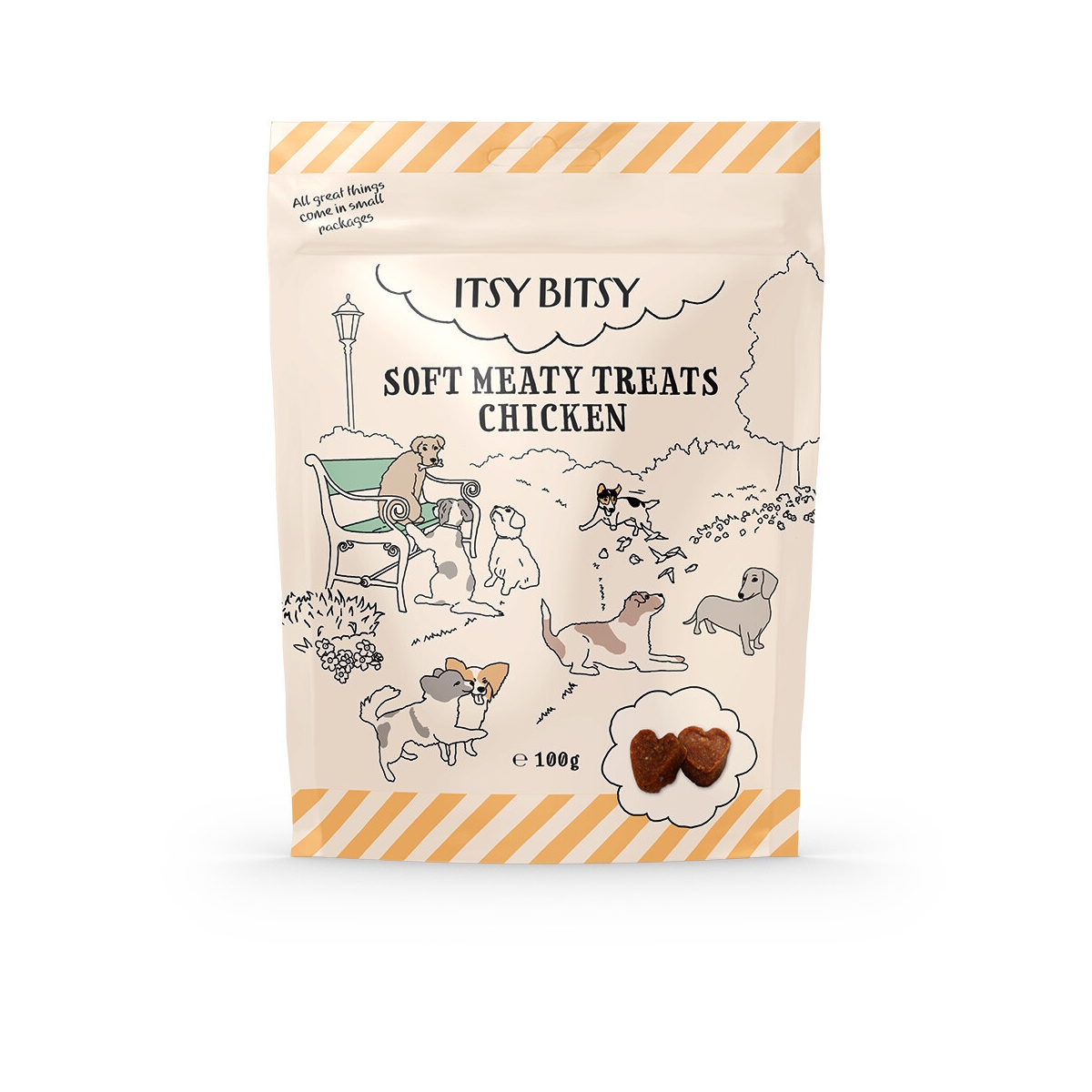 ITSYBITSY Soft gardumi suņiem, vista, 100g - Produkta attēls