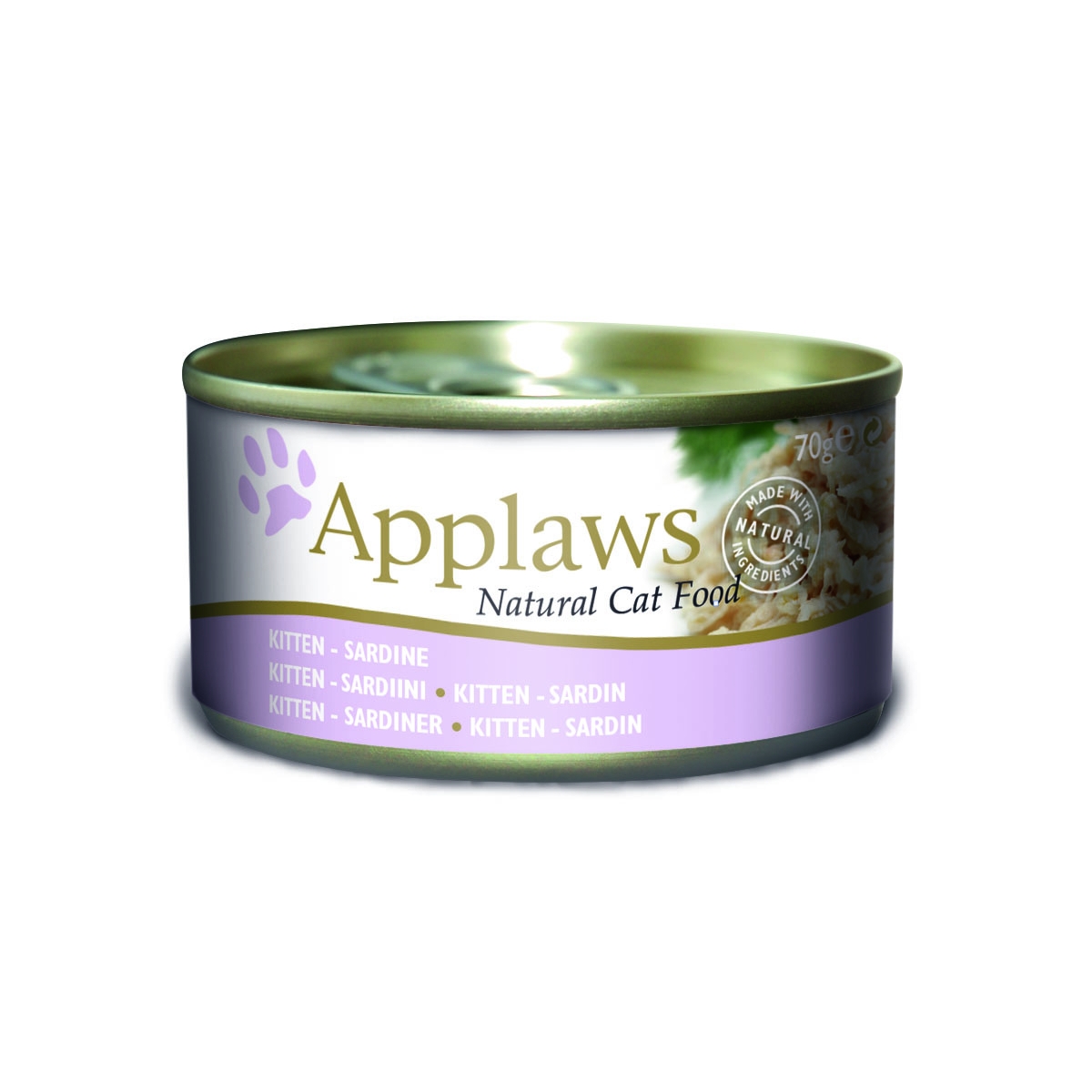 Applaws konservi ar sardīnēm kaķēniem, 70 g