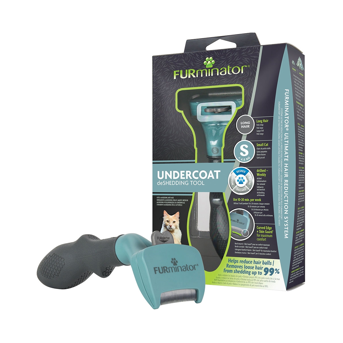 FURMINATOR ierīce maziem kaķiem ar garu apmatojumu - Produkta attēls