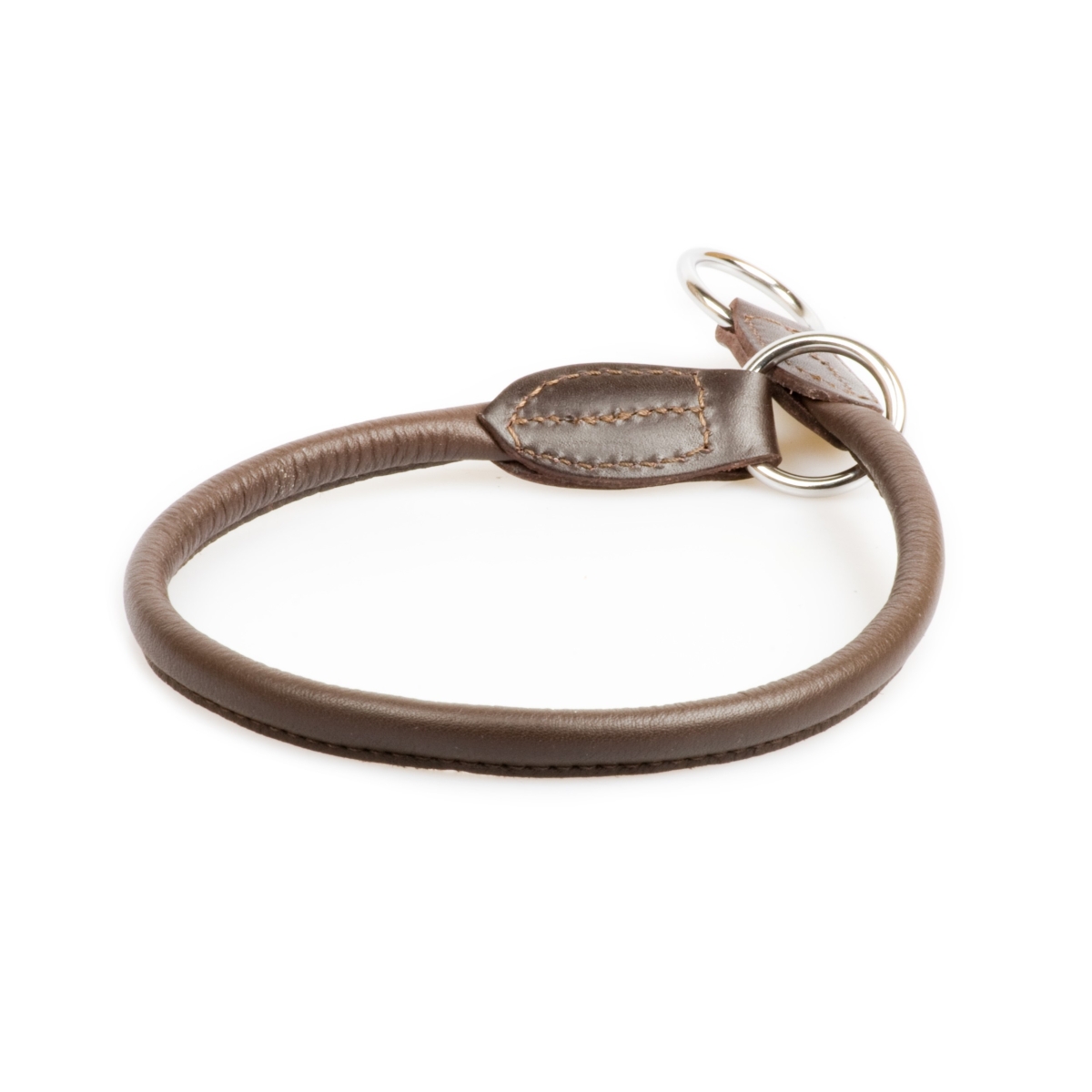 Onega apaļa ādas kakla siksna suņiem, savelkama Ø8mmx75cm - Produkta attēls