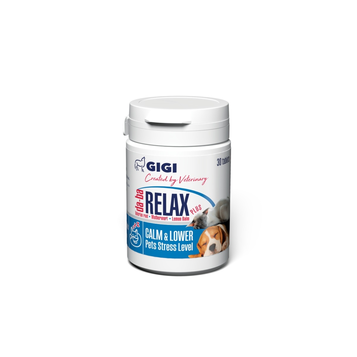 GIGI da-ba Relax pretstresa līdzeklis kaķiem/suņiem 30tbl - Produkta attēls