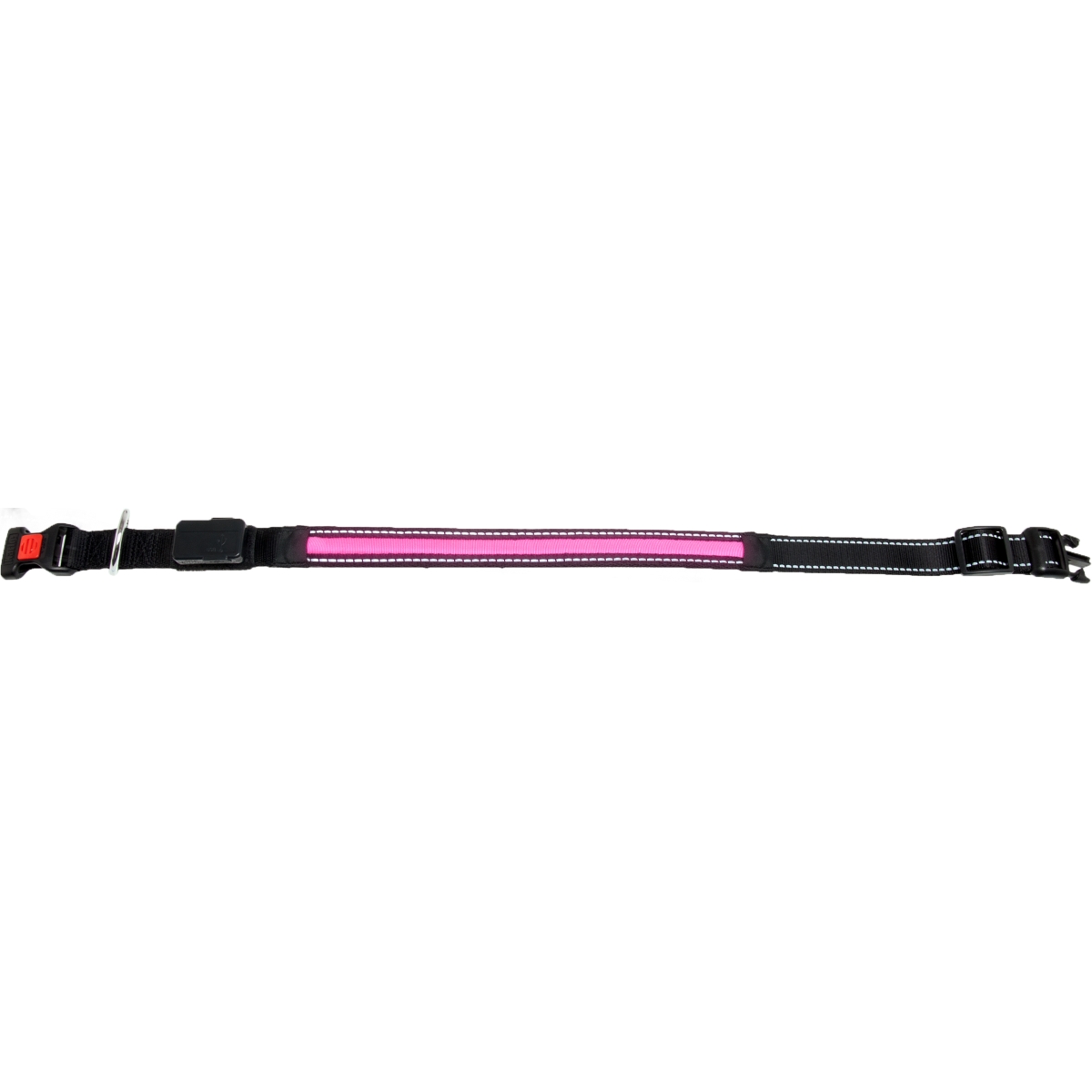 Flamingo led kakla siksna zila + usb lādētājs 25mmx44-59cm - Produkta attēls