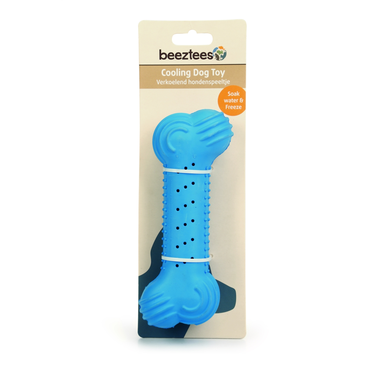 BEEZTEES Frisco Bone rotaļlieta suņiem 18 cm, zila - Produkta attēls