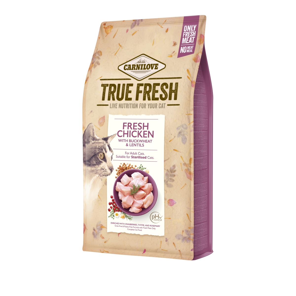 CARNILOVE True Fresh sausā barība kaķiem, vista, 1,8kg - Produkta attēls