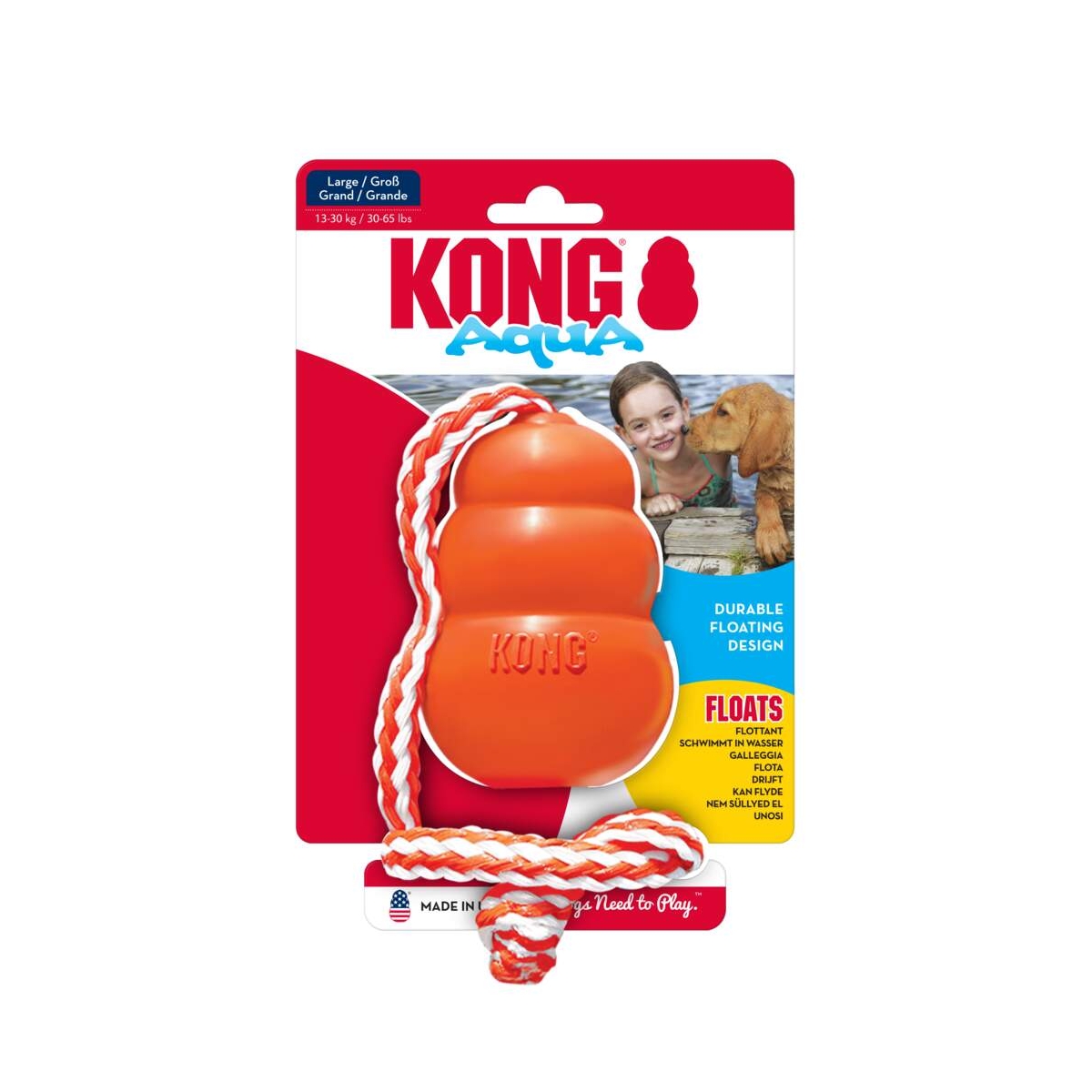KONG Aqua peldoša rotaļlieta, L izmērs - Produkta attēls