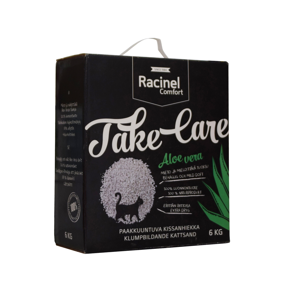 Racinel Comfort Aloe Vera smiltis kaķu tualetei, 6 kg - Produkta attēls