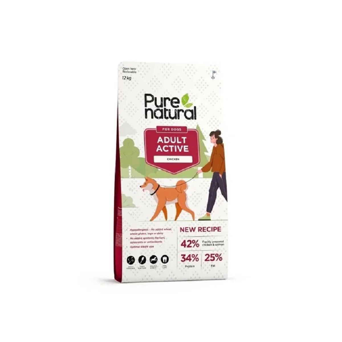 PURENATURAL Active sausā barība suņiem, vista, 12kg - Produkta attēls 1