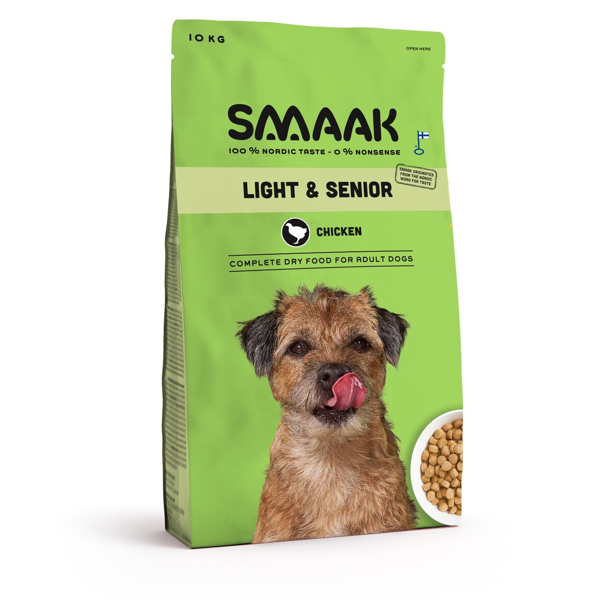 SMAAK Light/Senior sausā barība suņiem, vista, 10kg - Produkta attēls