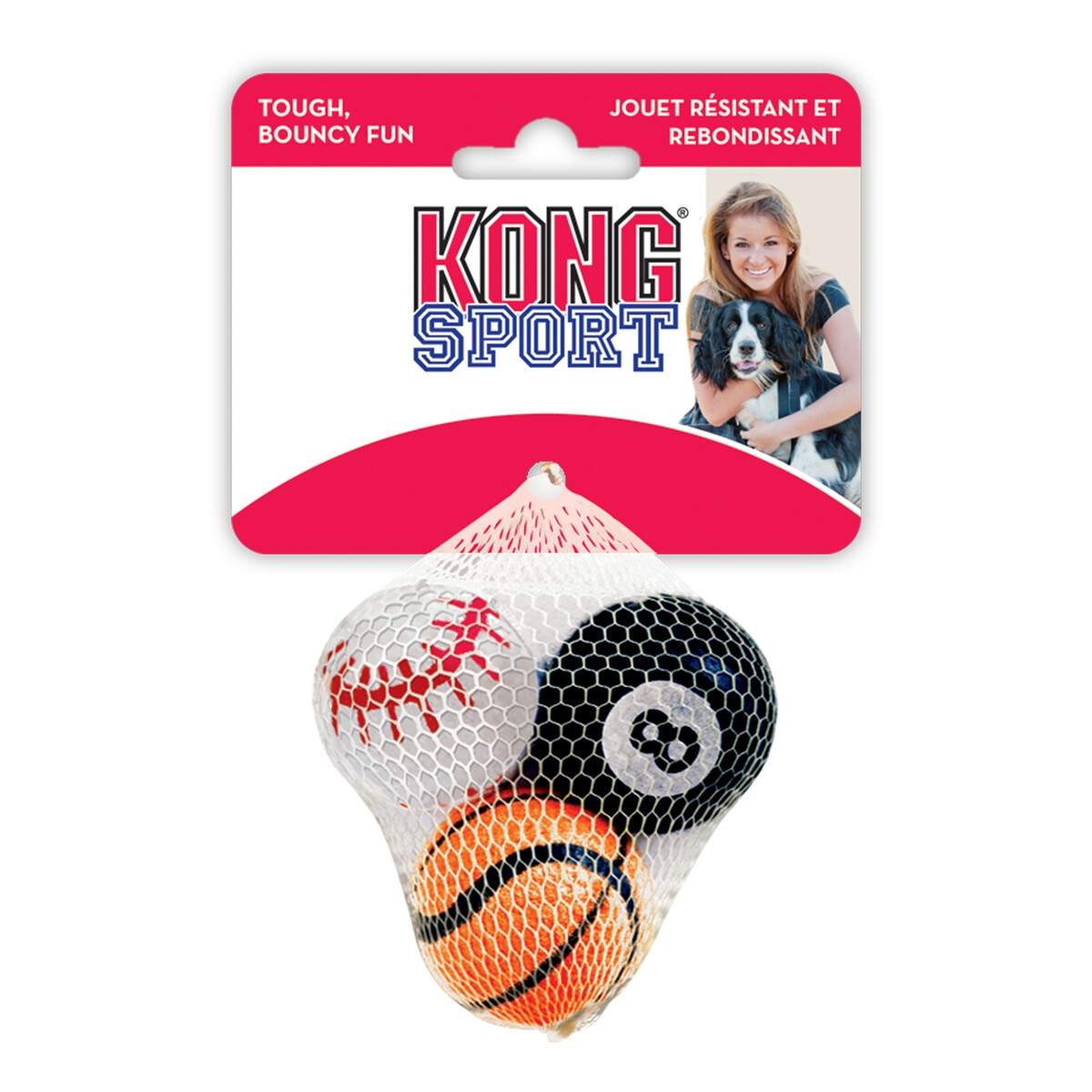 KONG Sport Balls rotaļlieta suņiem, S, 3gb - Produkta attēls