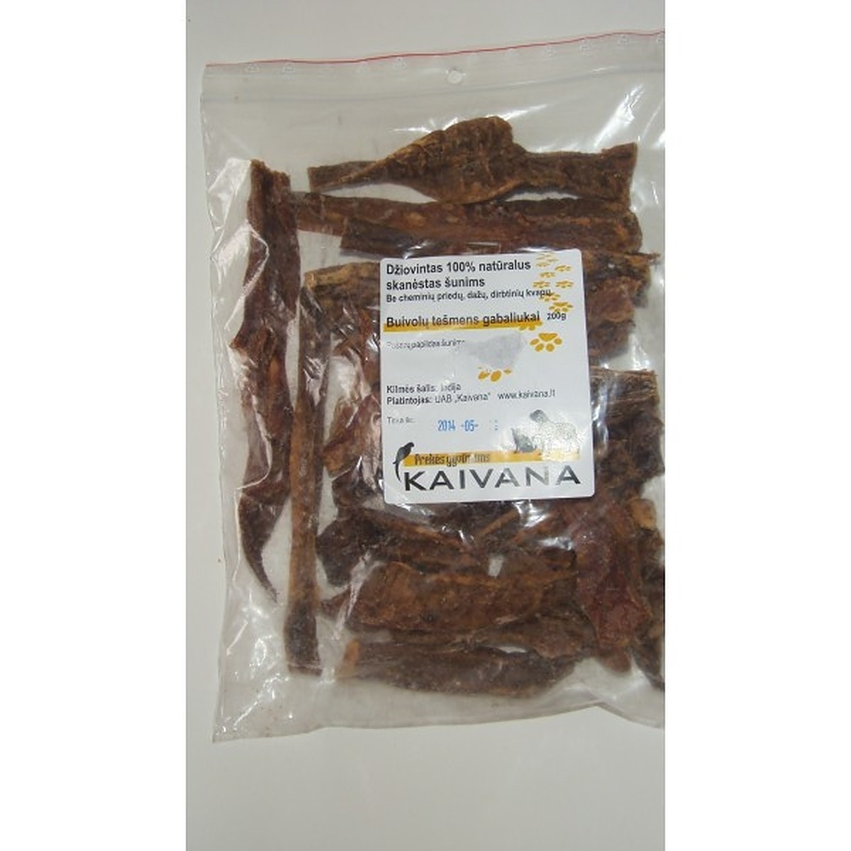 Žāvētu bifeļu tesmeņa gabali 200 g - Produkta attēls