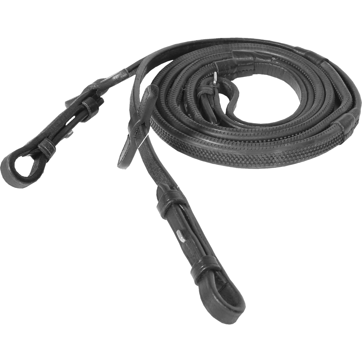 Horze Softgrip gumijas pavadas, FULL, melnas - Produkta attēls