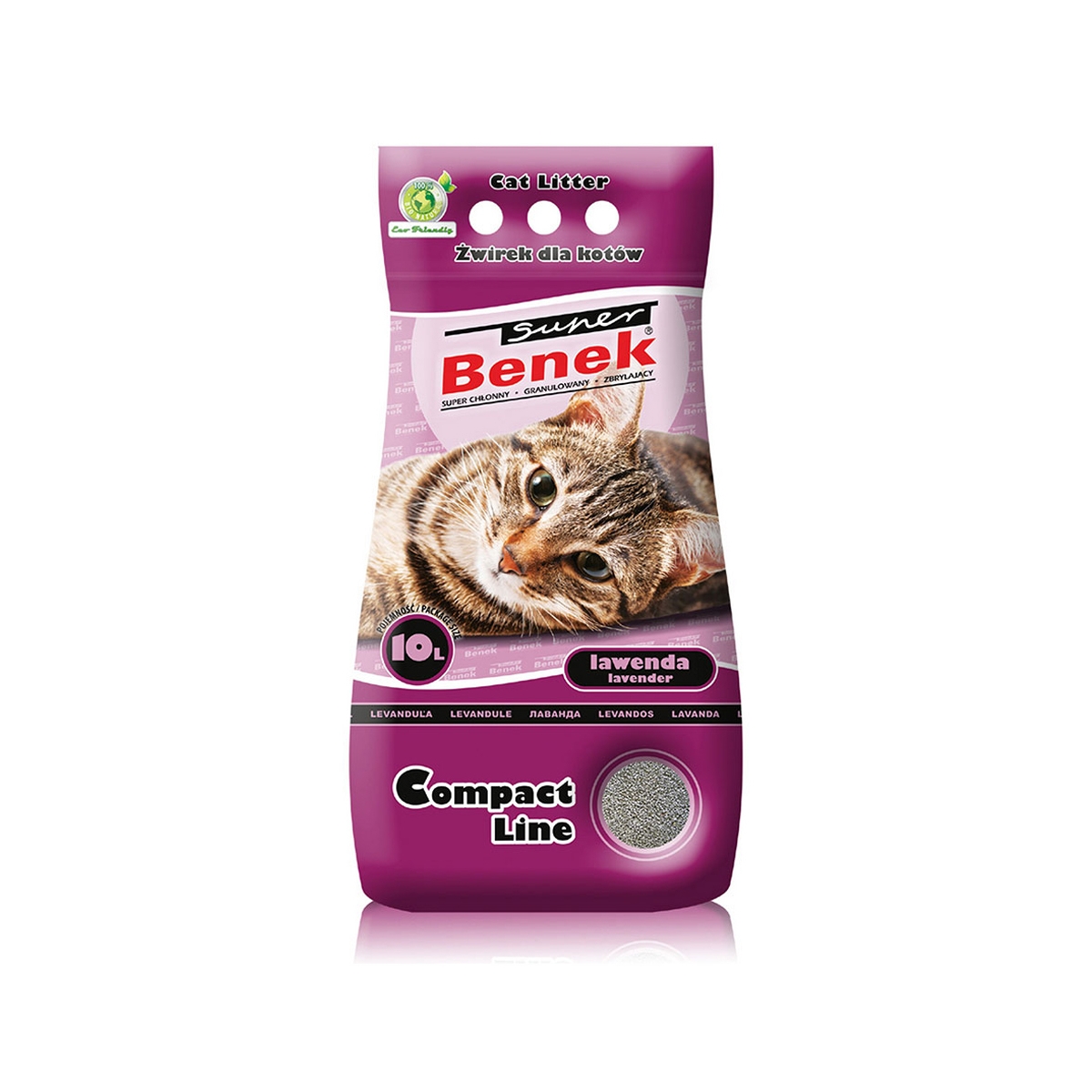CERTECH Benek Compact Cementējošie pakaiši, lavanda, 10 L - Produkta attēls