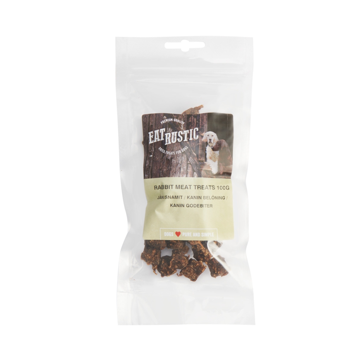 EAT RUSTIC gardums suņiem, truša gaļa, 100g - Produkta attēls