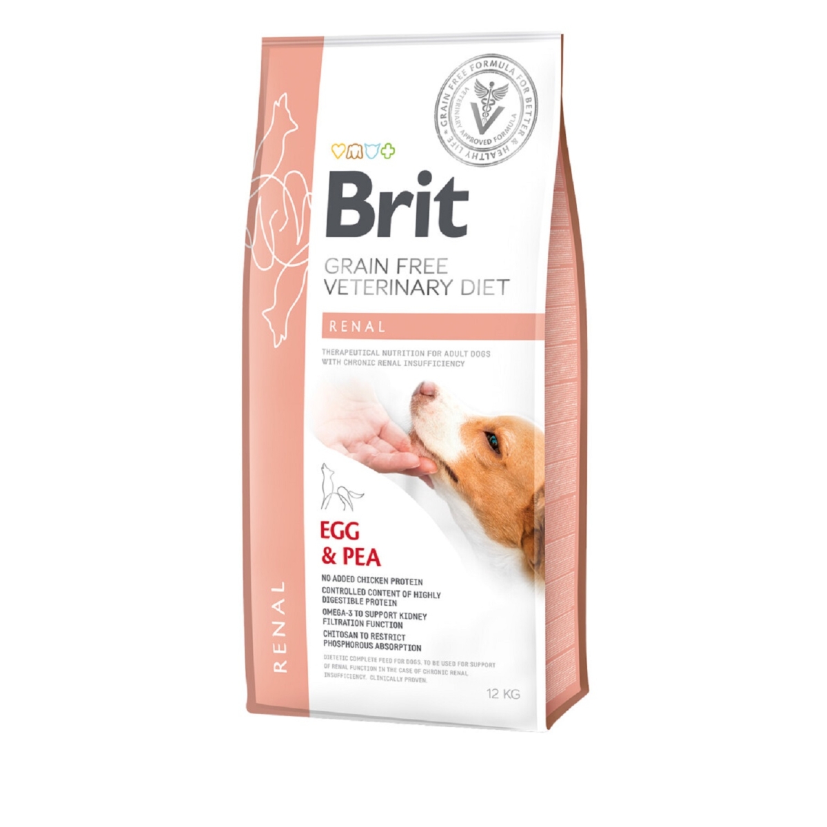 BRIT GF VD Renal sausā barība suņiem, olas/zirņi, 12kg - Produkta attēls