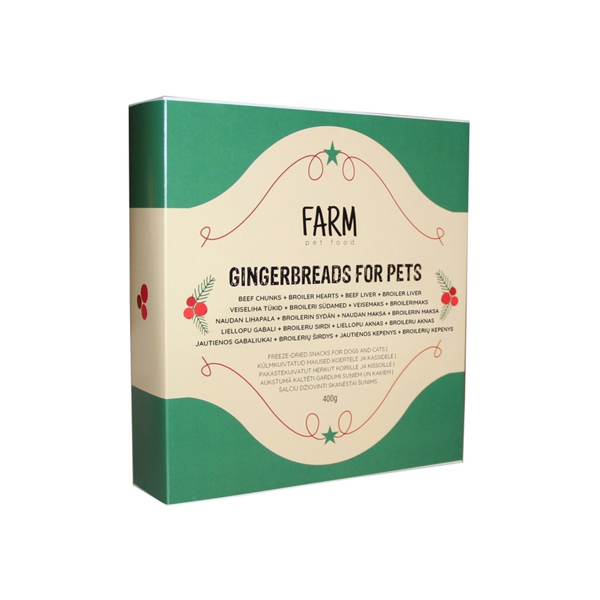 Farm Pet Food Ziemassvētku gardumi, 400 g - Produkta attēls 1