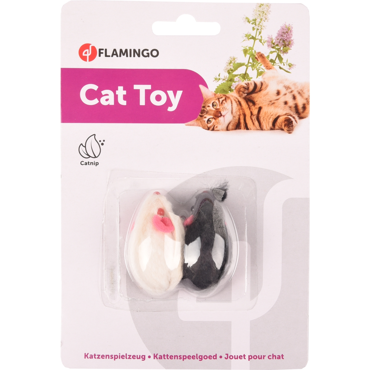 FLAMINGO Divas peles, rotaļlieta kaķiem - Produkta attēls