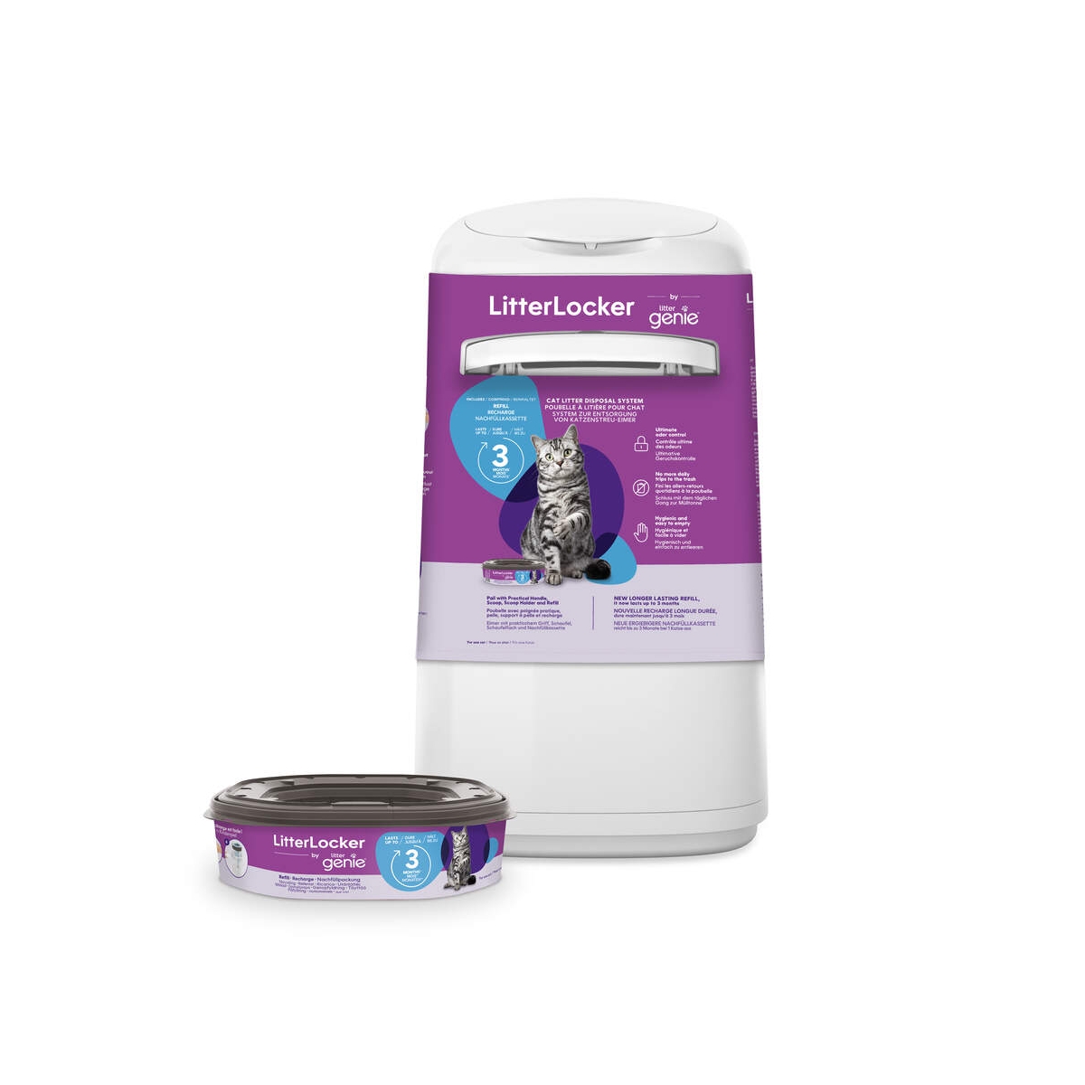 LITTERLOCKER GENIE kaķu tualetes atkritumu tvertne - Produkta attēls