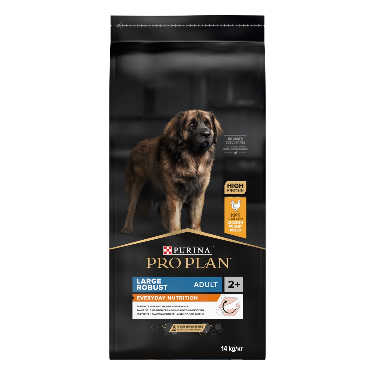 PRO PLAN Dog Adult Large Robust sausā barība suņiem, vista, 14kg - Produkta attēls