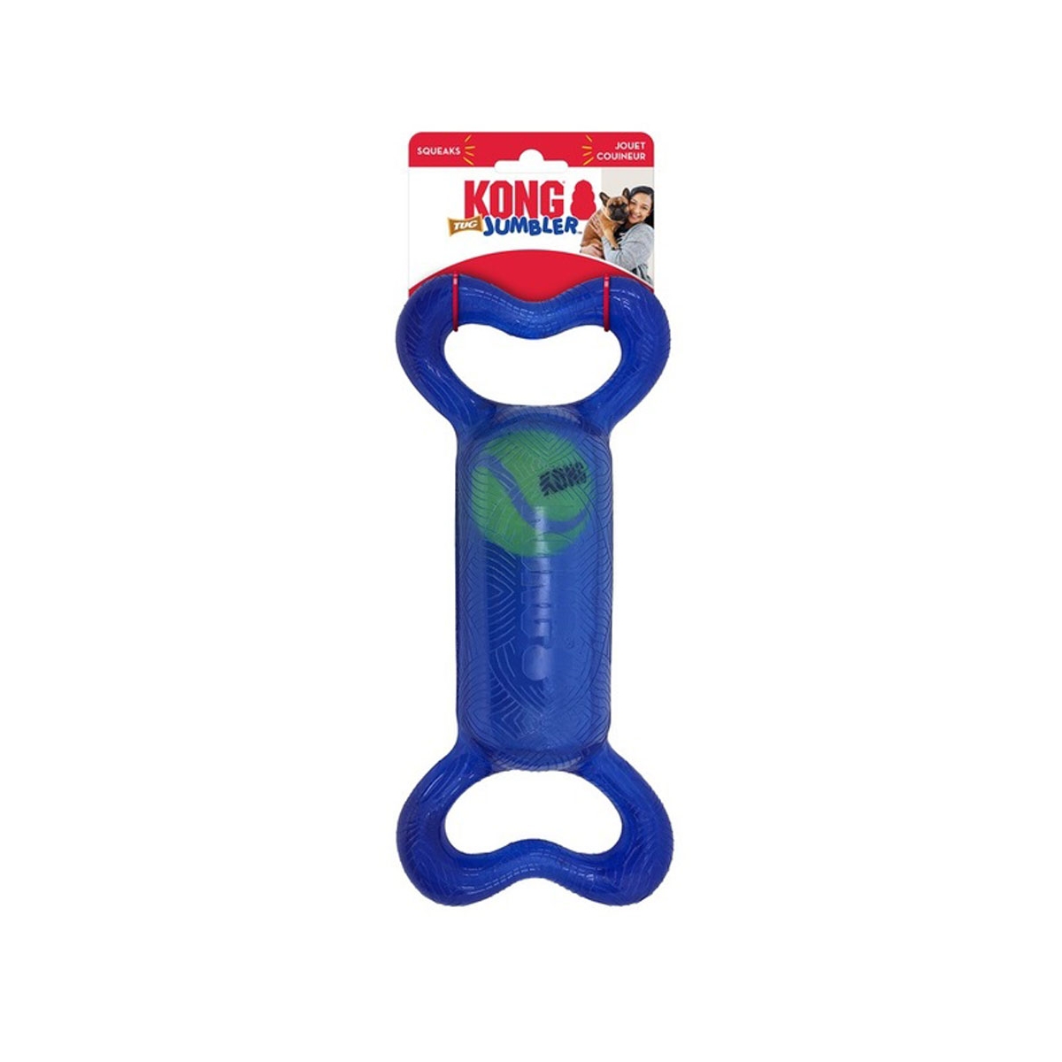 KONG Jumbler Tug rotļlieta suņiem, M/L - Produkta attēls 1
