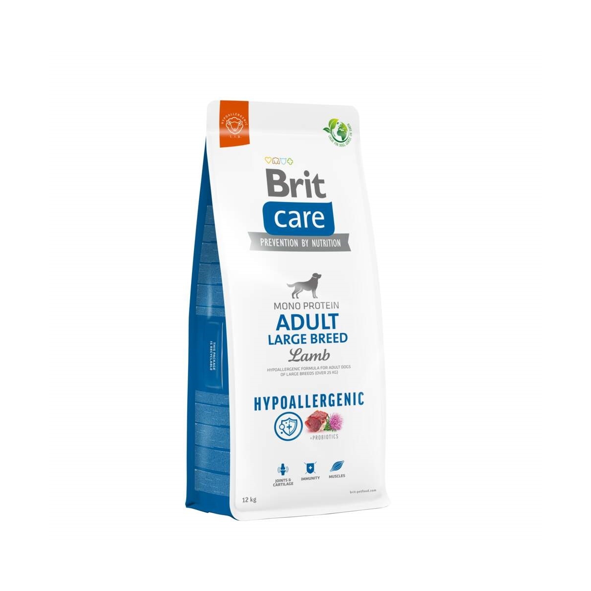 BRIT Care Hypoallergenic Large sausā barība suņiem, jērs, 12kg - Produkta attēls