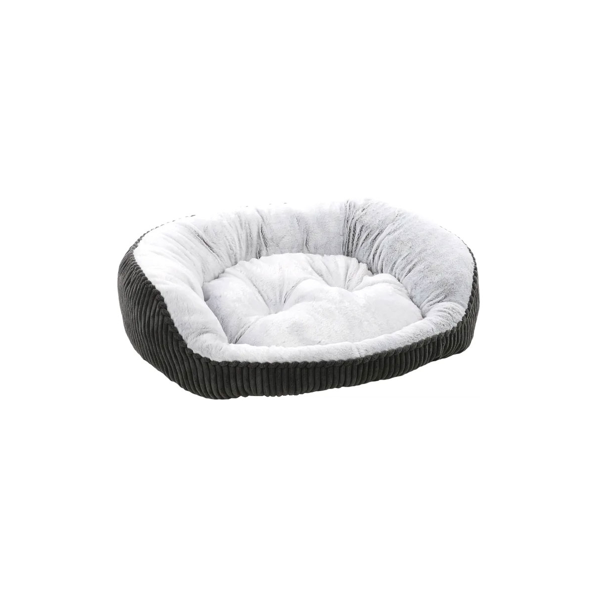 FLAMINGO Basket Stitch guļvieta mājdzīvniekiem, 70 x 55cm, pelēka - Produkta attēls