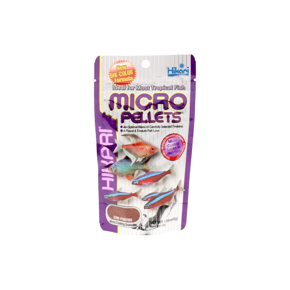 Hikari Micro Pellets barība zivīm, 45g - Produkta attēls