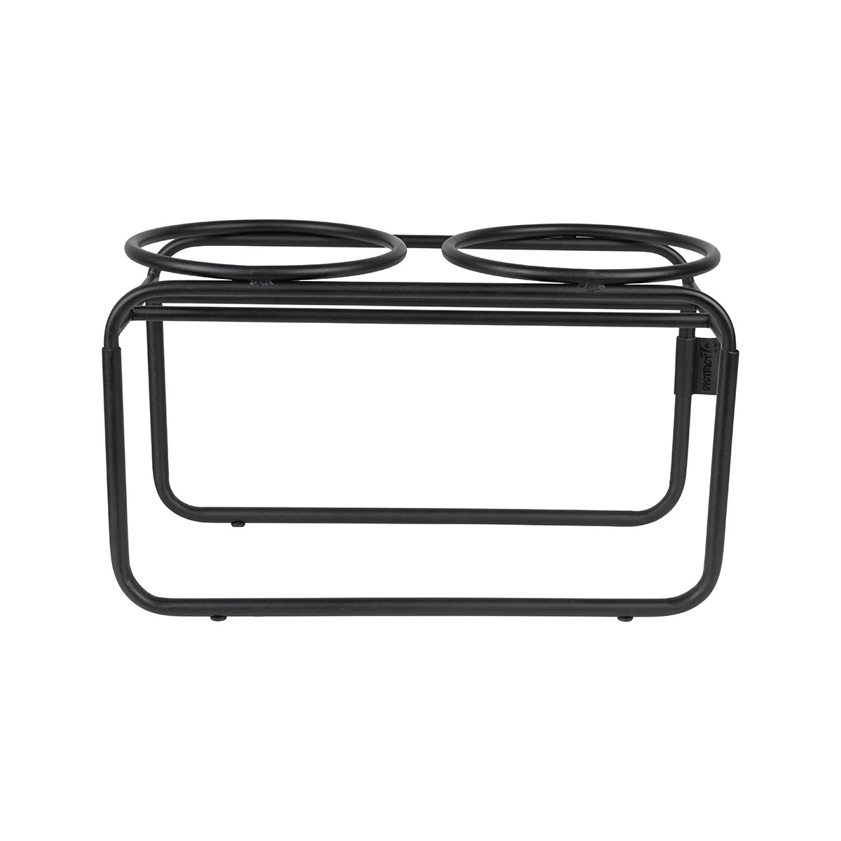 DISTRICT 70 Butler bļodu statīvs suņiem, 42 x 20 x 24 cm, melns - Produkta attēls