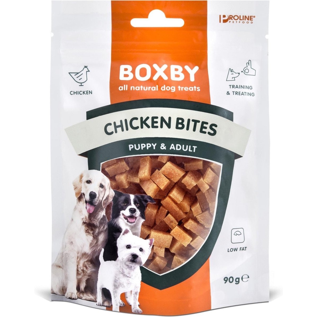 Ziedojums: Boxby kārums sunim ar vistu, 90 g - Produkta attēls