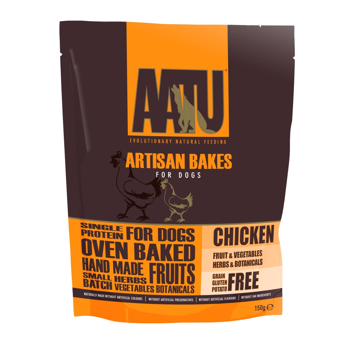 Aatu Artisan Bakes gardums suņiem ar vistas gaļu, 150 g - Produkta attēls