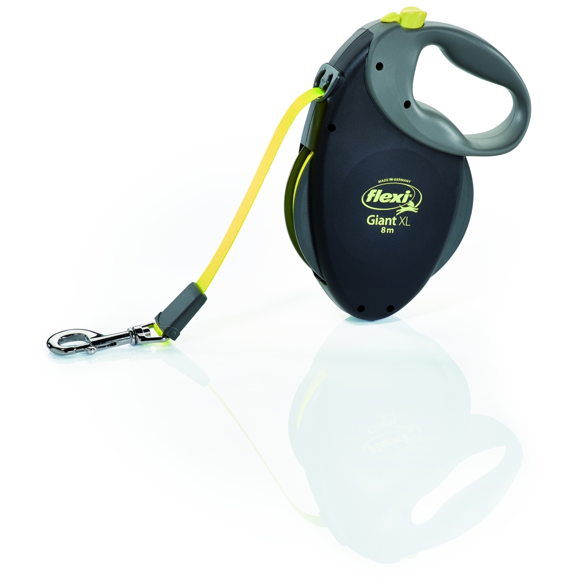 Flexi Classic Compact Giant pavada XL/8 m, neona - Produkta attēls