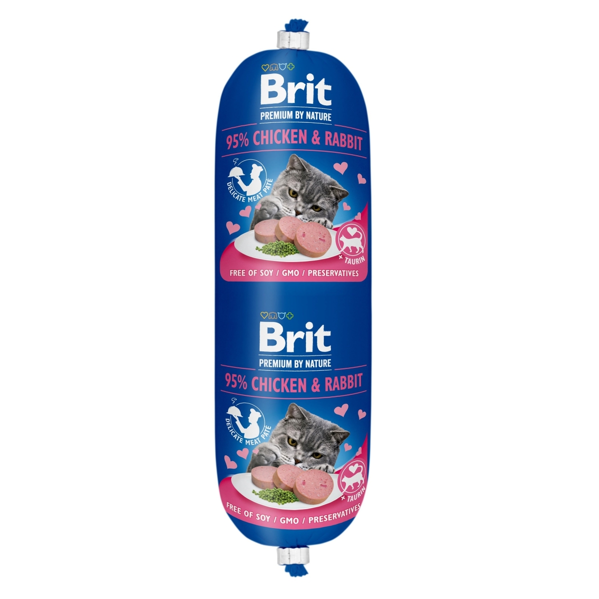 Brit Premium desa kaķiem ar vistu/trusi 180g - Produkta attēls