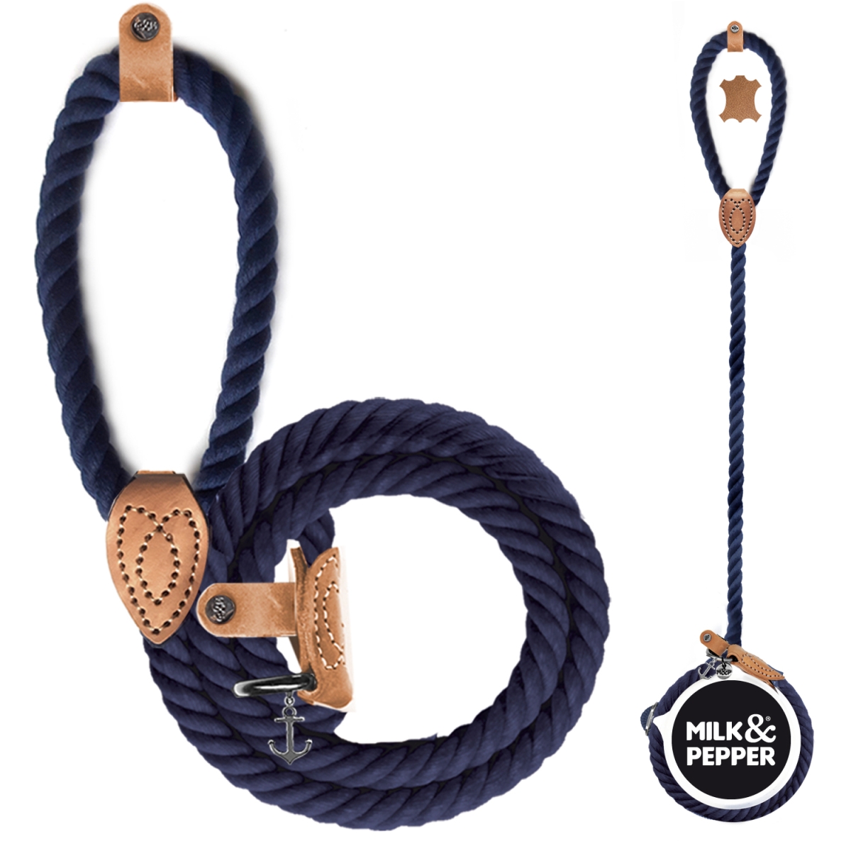 Milk&Pepper laso tipa suņu pavada Auban 135cm - Produkta attēls