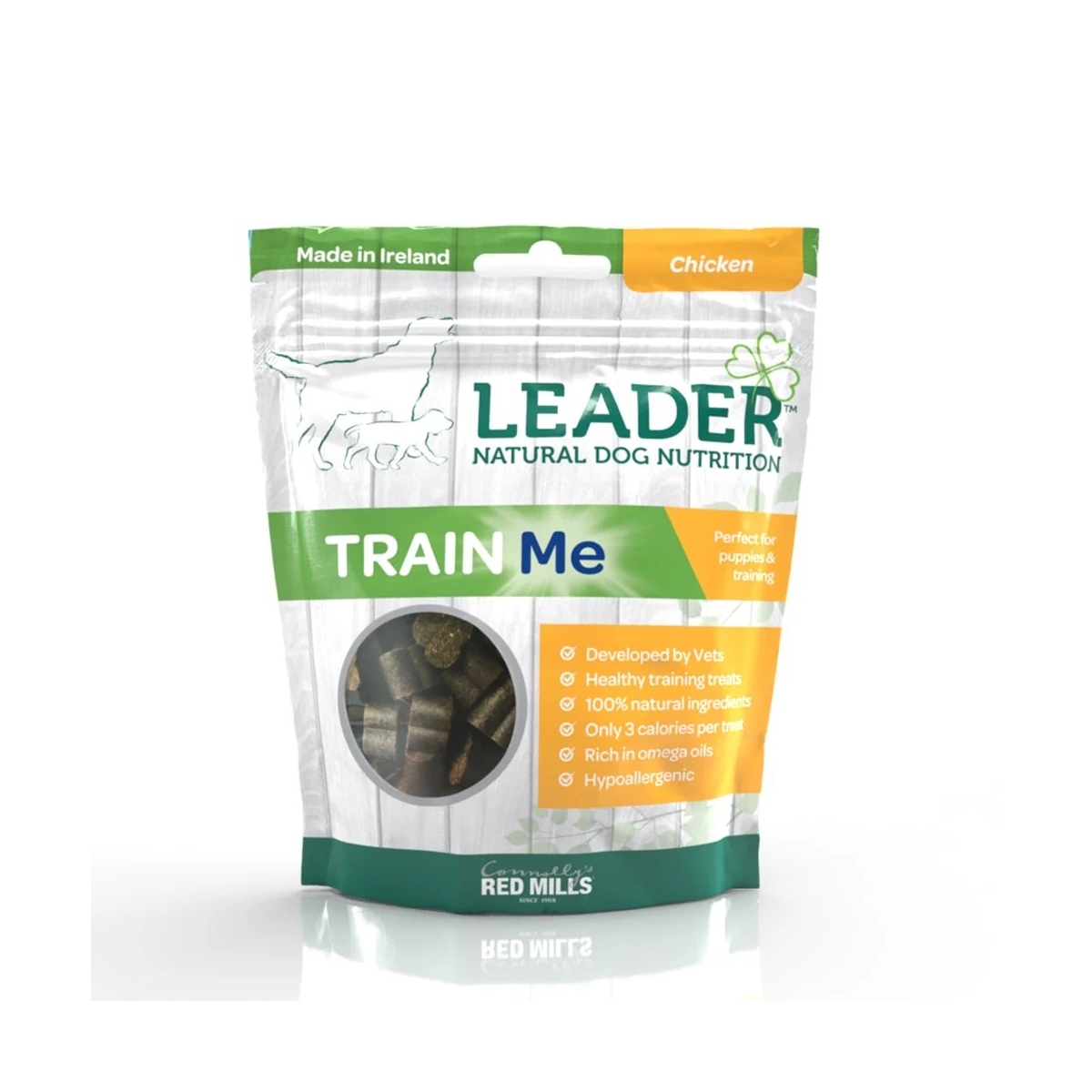 LEADER Train Me Low Calorie kārums suņiem, vista, 130 g - Produkta attēls