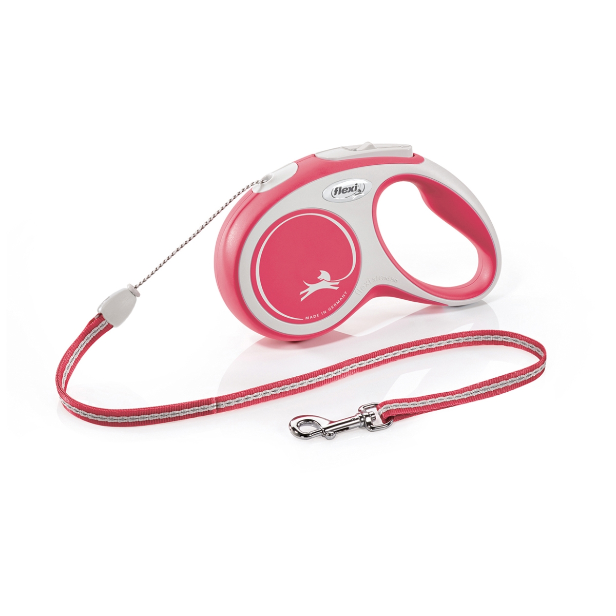 Flexi New Comfort virves pavada suņiem, S izmērs, 5m, sarkana - Produkta attēls