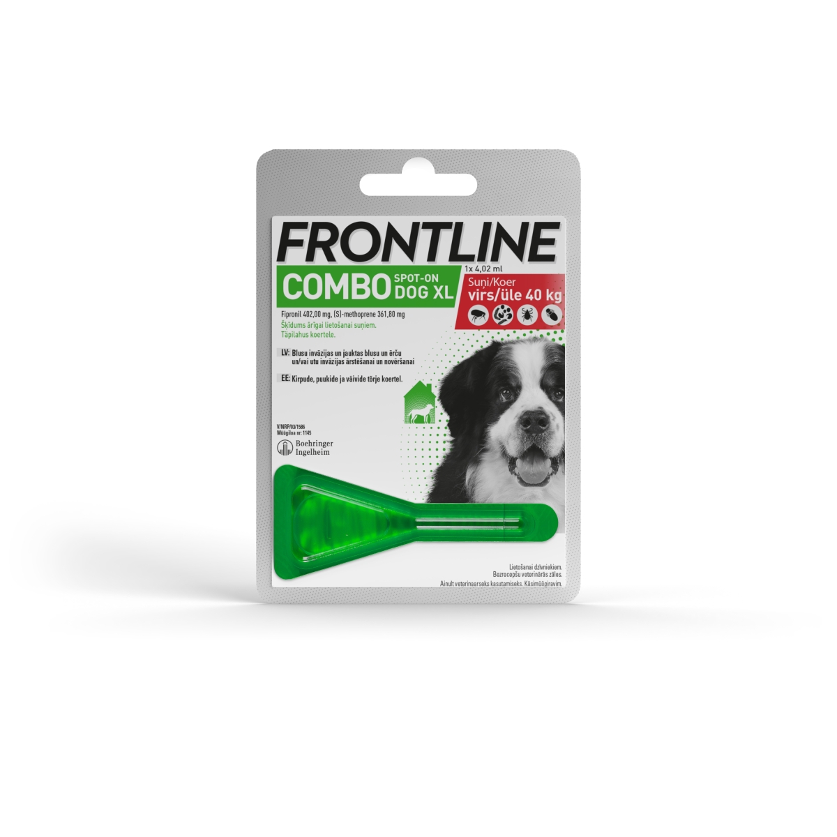FRONTLINE COMBO 40-60kg.(XL) suņiem - Produkta attēls
