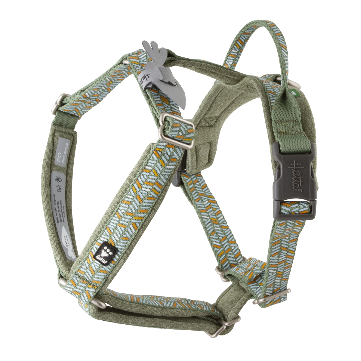 HURTTA Razzle-Dazzle Y-harness krūšu siksna 45-55 cm zaļa - Produkta attēls 1