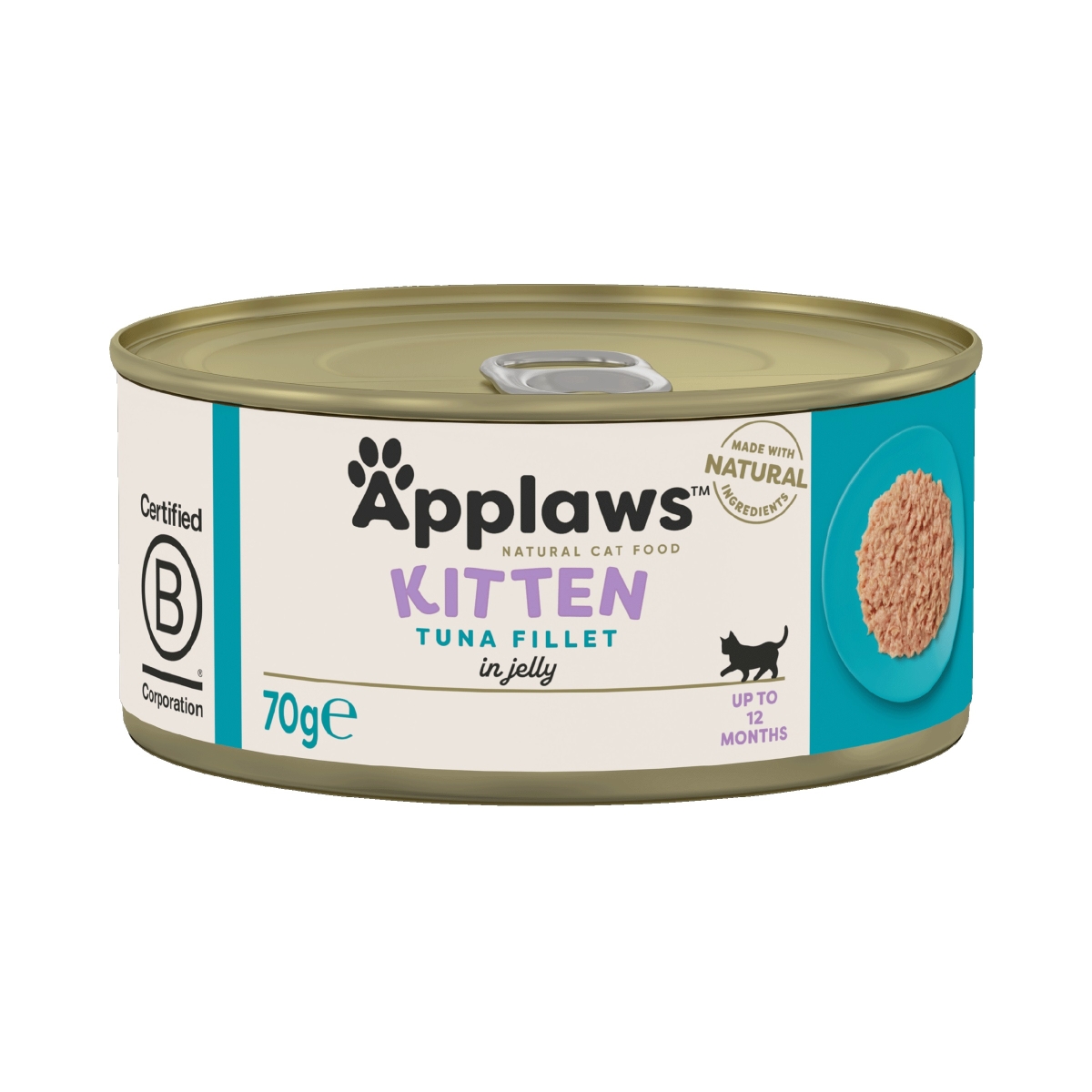 APPLAWS Kitten mitrā barība kaķēniem, tuncis, 70 g - Produkta attēls 1