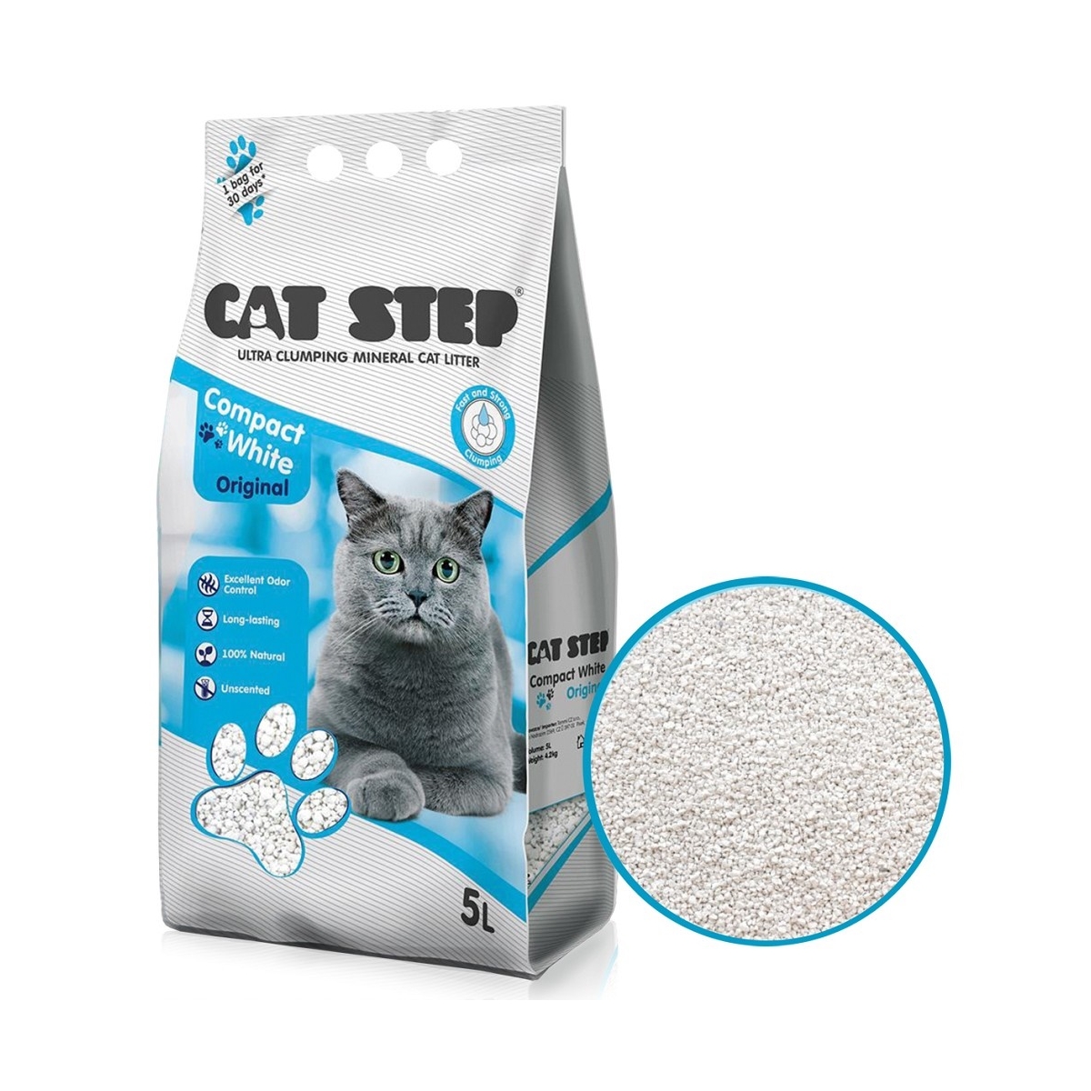 CAT STEP Compact Original pakaiši kaķiem, 5l - Produkta attēls