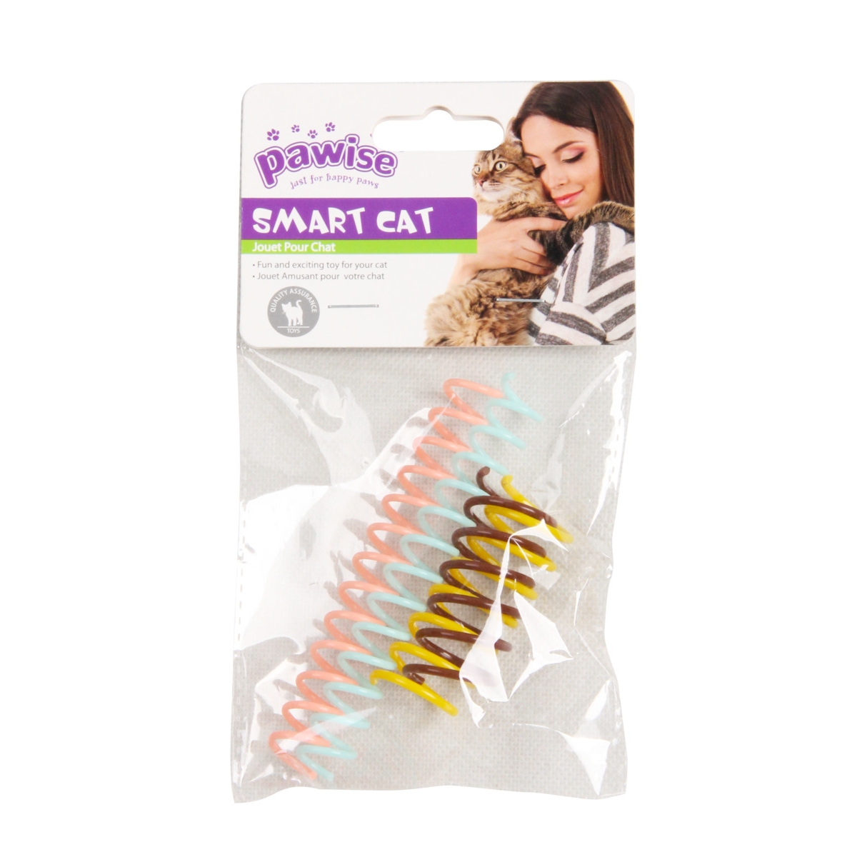 PAWISE Spiral Spring rotaļlieta kaķiem, 11 x 1,5 cm, 4gb - Produkta attēls