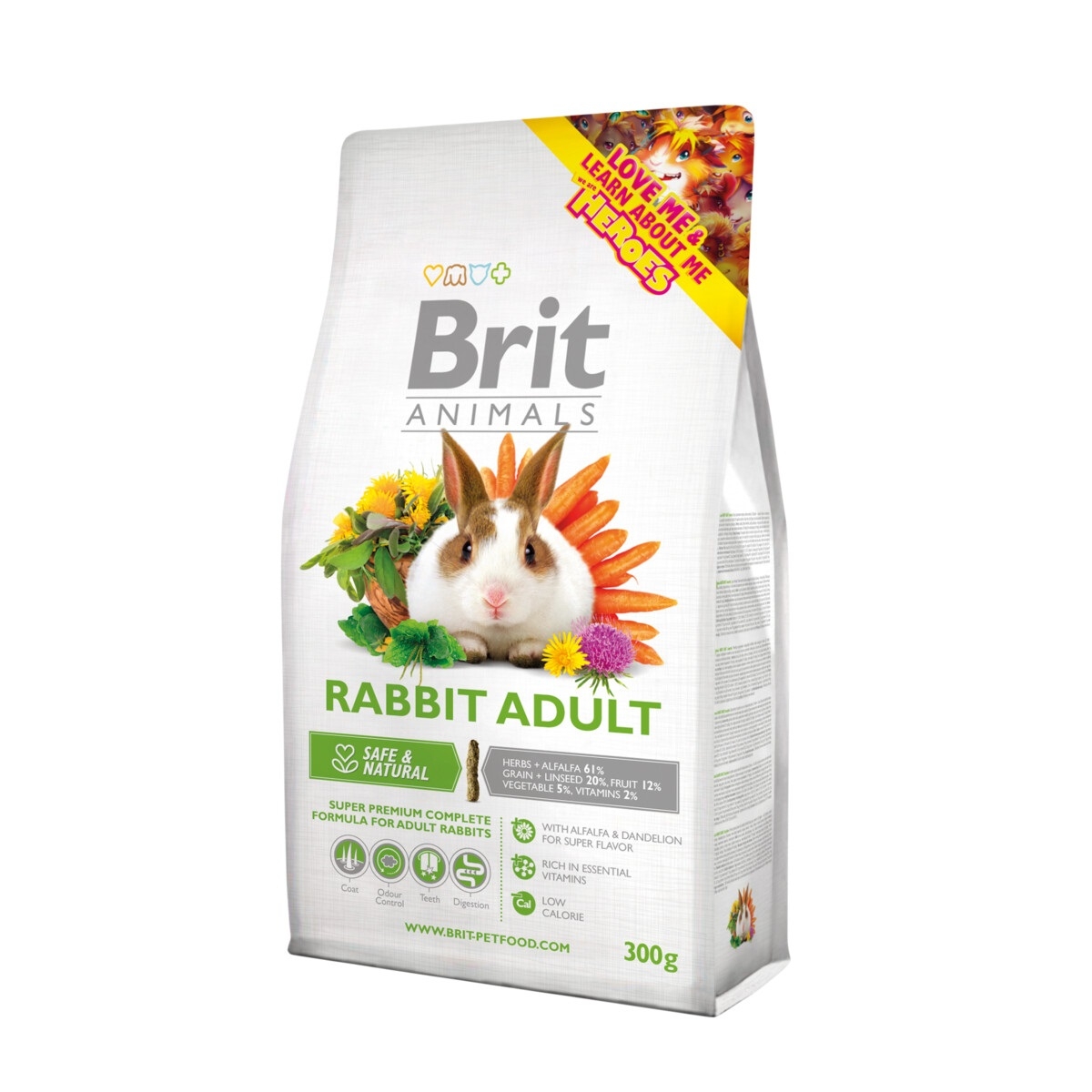 BRIT Animals sausā barība trušiem, 300g - Produkta attēls
